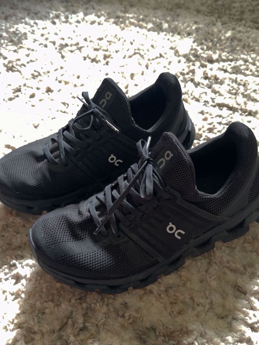 On Running Women's All-Black Athletic Running Shoes